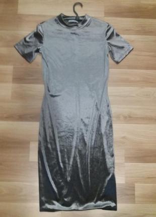 Оксамитове плаття футляр zara 4