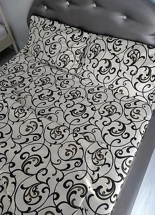 Комплект постільної білизни: підковдра простирадло наволочки 2