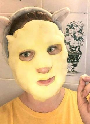 Пузырьковая маска purederm deep purifying yellow o2 bubble3 фото