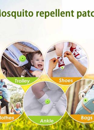 Детские наклейки от комаров. комплекте 10 шт