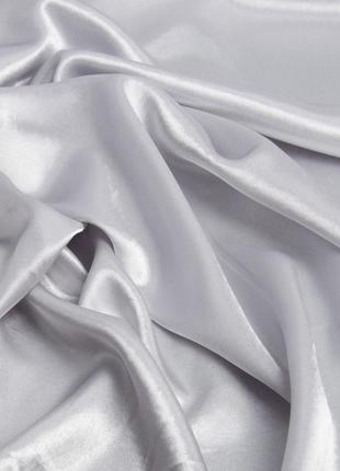 Ткань костюмная креп-сатин светло серый2 фото