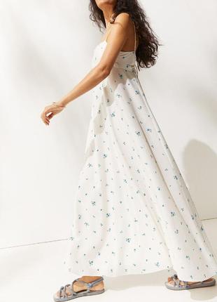 Модное женское васильковое платье h&amp;m1 фото