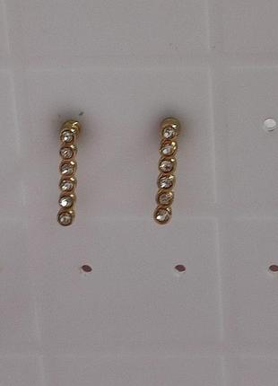 Сережки з 6 кристалами swarovski elements