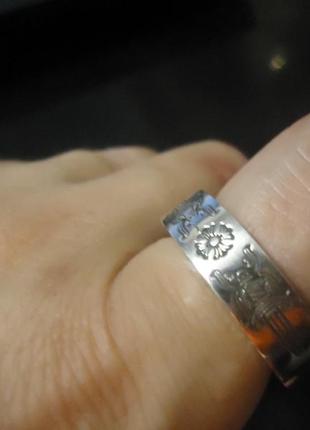 Мужское серебряное большое кольцо chrome hearts 13,6 гр меч 20,5 размер3 фото