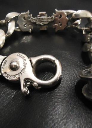 Мужской серебряный браслет chrome hearts кельтский крест 110,58 гр3 фото