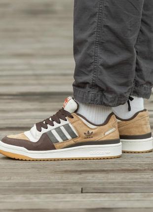 Кросівки adidas forum 84 low cl alumin branch brown