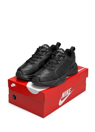 Мужские кроссовки nike air max monarch iv all black#найк