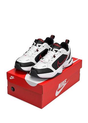 Мужские кроссовки nike air max monarch iv white black red#найк