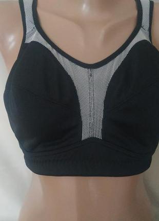 Чорний топ бюстгальтер без кісточок спортивний