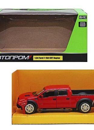 Машина червона ford raptor,