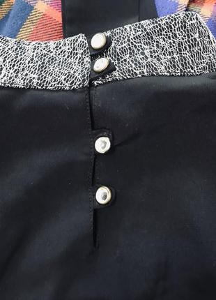 Нарядная чёрная блузка3 фото