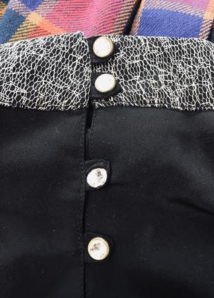 Нарядная чёрная блузка4 фото