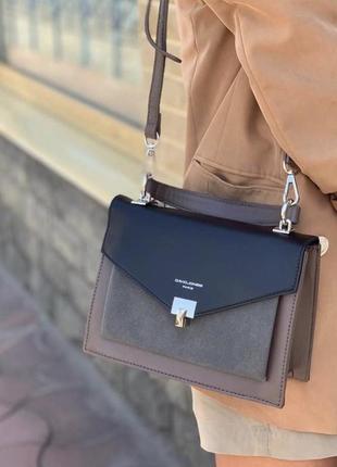 Сумка на длинной ручке cross-body сумочка трендовая и стильная кроссбоди david jones