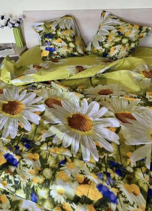 Комплект постільної білизни ромашки