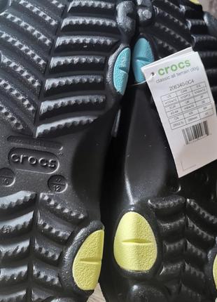 Crocs крокси сабо crocs classic all terrain clog black/multi, всі розміри у наявності8 фото