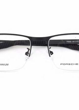 Мужская полуободковая оправа p-9885 black