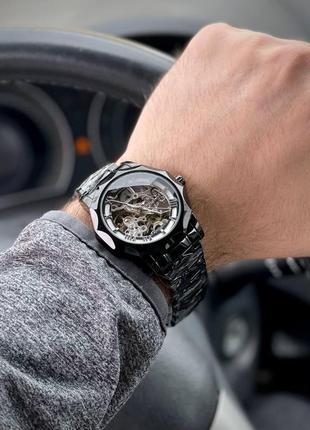 Чоловічий наручний механічний годинник з автопідзаводом forsining3 фото