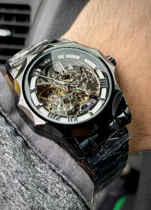 Чоловічий наручний механічний годинник з автопідзаводом forsining4 фото