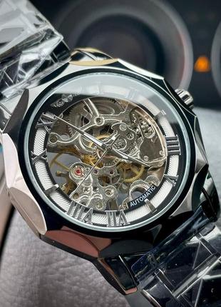 Чоловічий наручний механічний годинник з автопідзаводом forsining2 фото