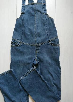 Джинсовий комбінезон для вагітних