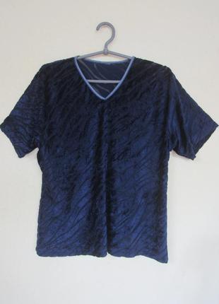 Красивая футболка блуза из фактурного бархата от c&amp;a