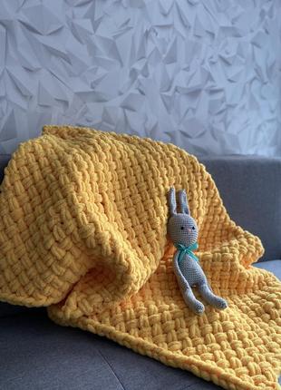В'язані, плюшевий пледи!!! ручної роботи!!!