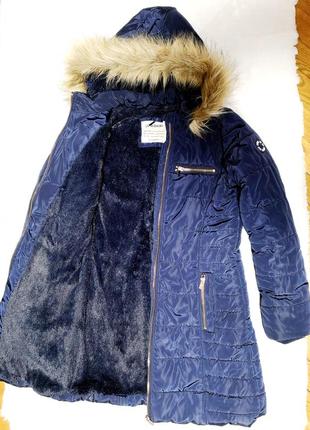 Пальто, зима, 146 -152 см,  11 - 12 лет, lc waikiki, вайкики, теплое, состояние нового9 фото
