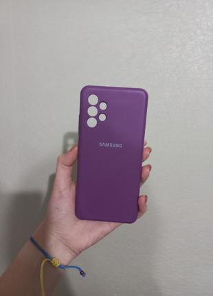 Чохол на samsung galaxy a32 4g silicone case бузковий силіконовий / для самсунг гелексі а32