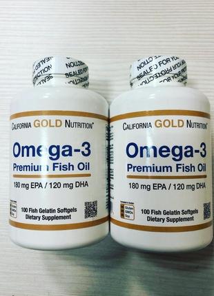 Омега-3 сша омега California Gold Nutrition