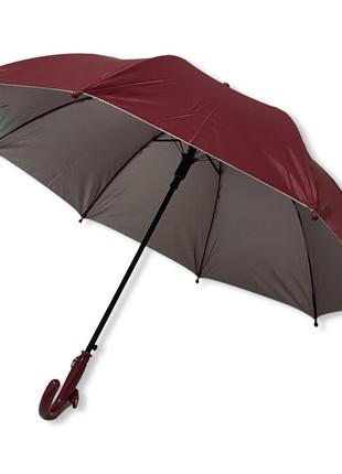 Детский однотонный зонтик трость на 4-8 лет от фирмы "toprain" #0145/8