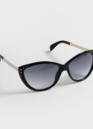 Жіночі сонцезахисні окуляри у формі котячого ока.1 фото