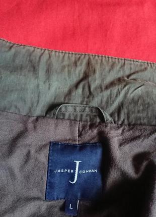 Фирменная английская демисезонная хлопковая демисезонная куртка jasper conran (deberhams), размер l-xl.8 фото