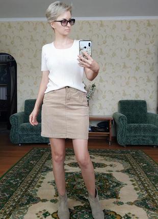 Короткая юбка бежевого цвета от mcgregor4 фото
