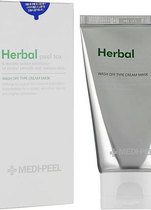 Заспокійлива пілінг-маска з ефектом детоксу - medi peel herbal peel tox, 120 мл