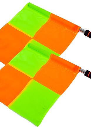 Комплект суддівських прапорів 2 шт (футбольного арбітра) c-4949