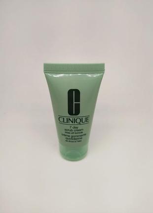 Скраб для усиленного отшелушивания clinique 7 day scrub cream rinse-off formula