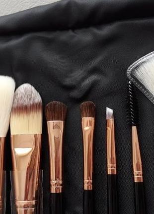 Набор кистей для макияжа  zoreya 10 piece brush set - black5 фото