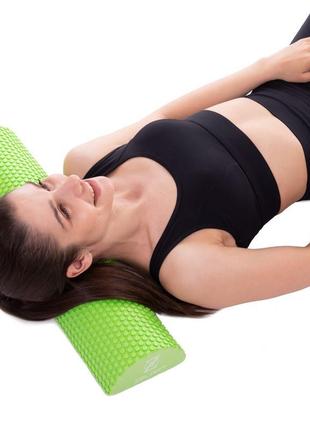 Ролик (полуцилиндр) массажный для занятий йогой eva modern fi-2571