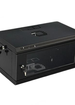 Ua-mgswl435b шкаф 19 "4u, 600x350x284мм (ш * г * в), эконом, акриловое стекло, черный