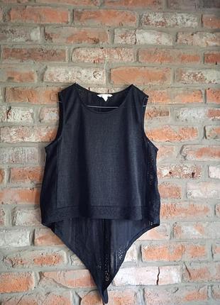 Милая интересная майка с кружевом