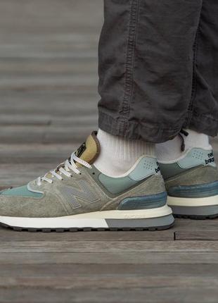 Кроссовки new balance 574 legacy x stone island