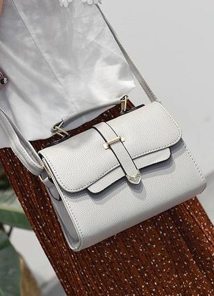 Женская мини сумочка клатч через плечо из экокожи7 фото