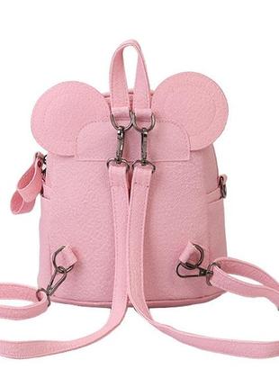 Дитячий рюкзак сумка міккі маус з вушками для дівчинки9 фото
