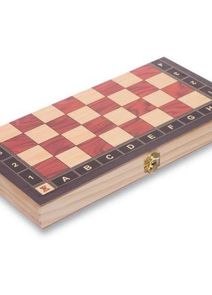 Набор шахматы, шашки, нарды 3 в 1 деревянные с магнитом zc034a (доска 34x34см)8 фото