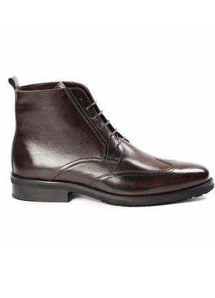 Коричневі утепленні броги ікос 42, 44 і 45 розміри