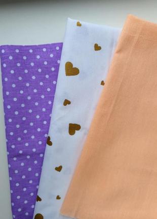 Набор хлопковых тканей для рукоделия пэчворка лоскуты для пошива одежды куклам3 фото