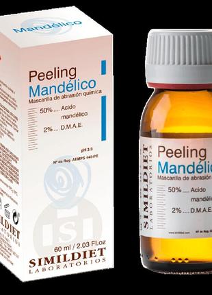 Миндальный пилинг mandelico peel simildiet, 60 мл1 фото