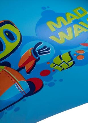 Детская шапочка для плавания силиконовая madwave junior mad bot m057915 зелёный4 фото