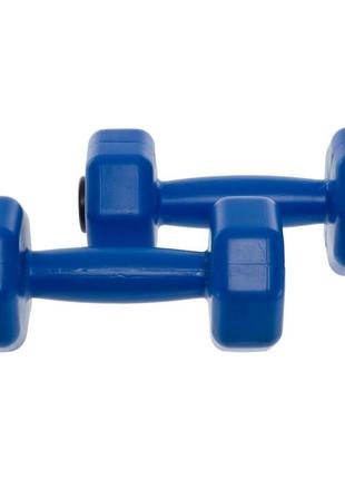 Гантели для фитнеса пара (2 шт. x 1,5 кг) champion ta-9820-1_5 синий2 фото