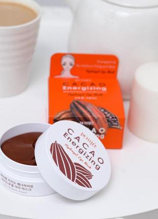 Petitfee cacao energizing hydrogel eye patch гідрогелеві тонізуючі патчі з екстрактом какао